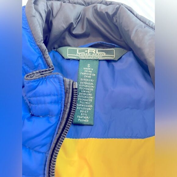L-RL Lauren Active (Ralph Lauren) royal blue vest; super lightweight but WARM! - Picture 3 of 5